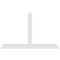 Ekena Millwork Portland Architectural Grade PVC Gable Bracket, 60"W x 37 1/2"H x 4"D x 4"F, 15/12 Pitch GBP060X38X0404POR00 - alternate 3